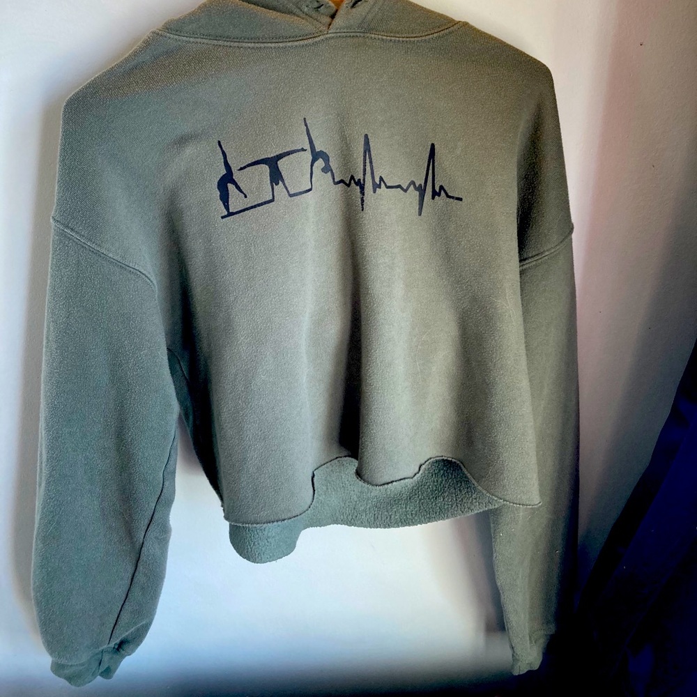 One of a Kind GymnastHeartbeat Cropped Hoodie XS